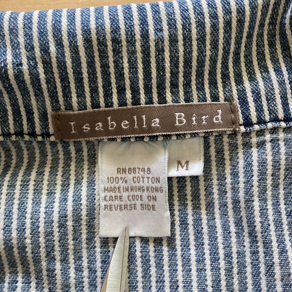 Classic Blue Striped Jean Jacket - Picture 3 of 9